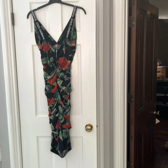 Dolce & Gabbana Rose Print Dress - Picture 3 of 6